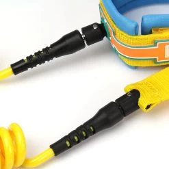 LEASH DE SUP HOWZIT COIL JAUNE/BLEU 9' -SUP Sport Soldes leash de sup howzit coil jaune bleu 9 1 5