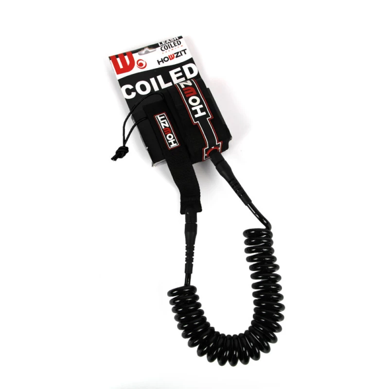 LEASH DE SUP HOWZIT COIL NOIR 9' 3 LEASH DE SUP HOWZIT COIL NOIR 9' – Image 3