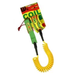 LEASH DE SUP HOWZIT COIL RASTA 9' -SUP Sport Soldes leash de sup howzit coil rasta 9 1 4