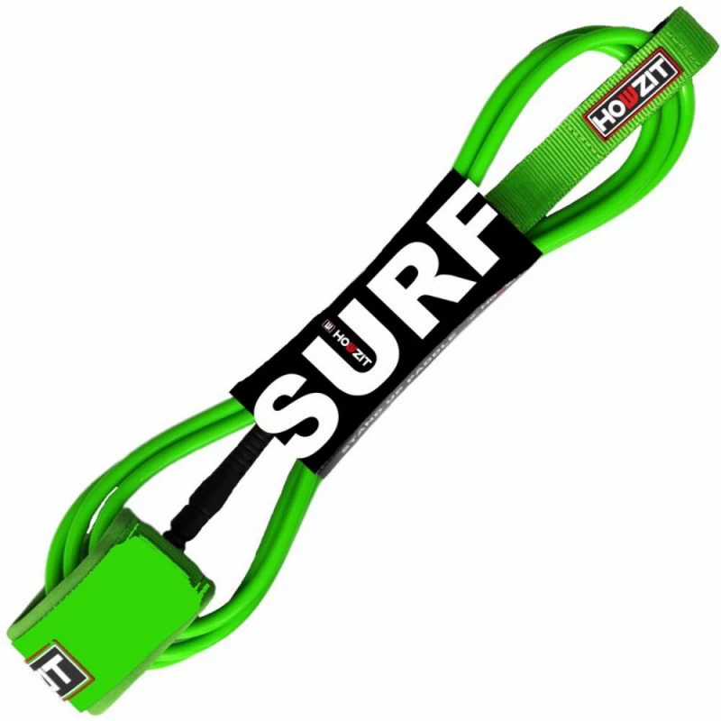 LEASH SURF HOWZIT VERT FLUO DIAMETRE 6MM 2 LEASH SURF HOWZIT VERT FLUO DIAMETRE 6MM – Image 2