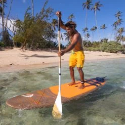 PAGAIE FANATIC BAMBOO CARBON 50 FIXE 7.25 -SUP Sport Soldes pagaie fanatic bamboo carbon 50 fixe 725 7