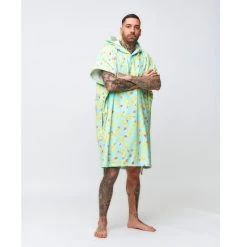 PONCHO AFTER BANANA STAINS SKY BLUE -SUP Sport Soldes poncho after banana stains sky blue 2