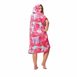 PONCHO AFTER BIG LEAVES BURNT PINK -SUP Sport Soldes poncho after big leaves burnt pink 2