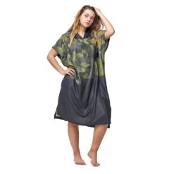 PONCHO AFTER MICROFIBER MILITARY GREEN -SUP Sport Soldes poncho after microfiber military green 2