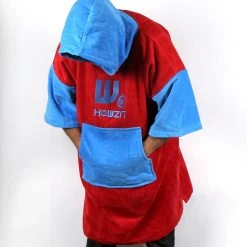 Poncho Howzit Bleu/rouge -SUP Sport Soldes poncho howzit bleu rouge 4
