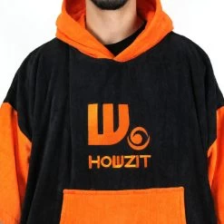 Poncho Howzit Noir/orange -SUP Sport Soldes poncho howzit noir orange 7