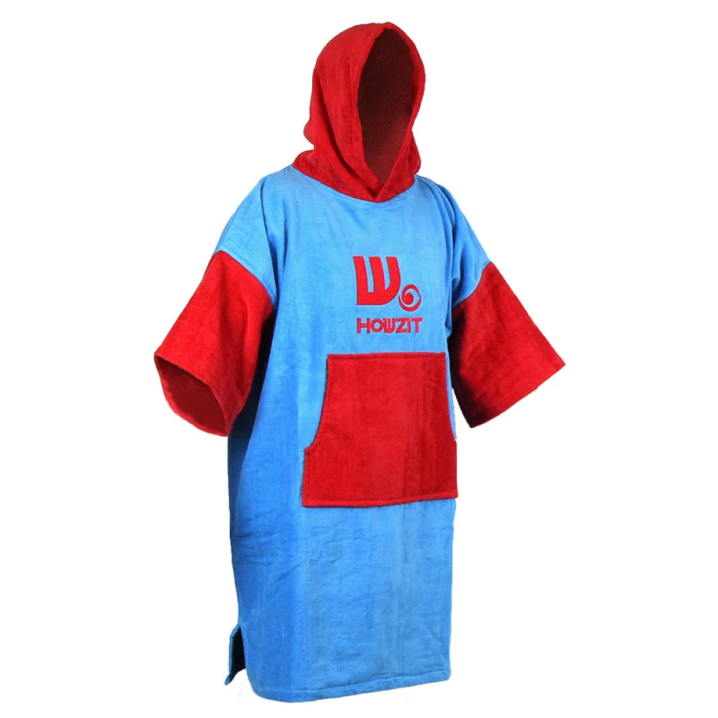 Poncho Howzit Rouge/bleu 1 Poncho Howzit Rouge/bleu